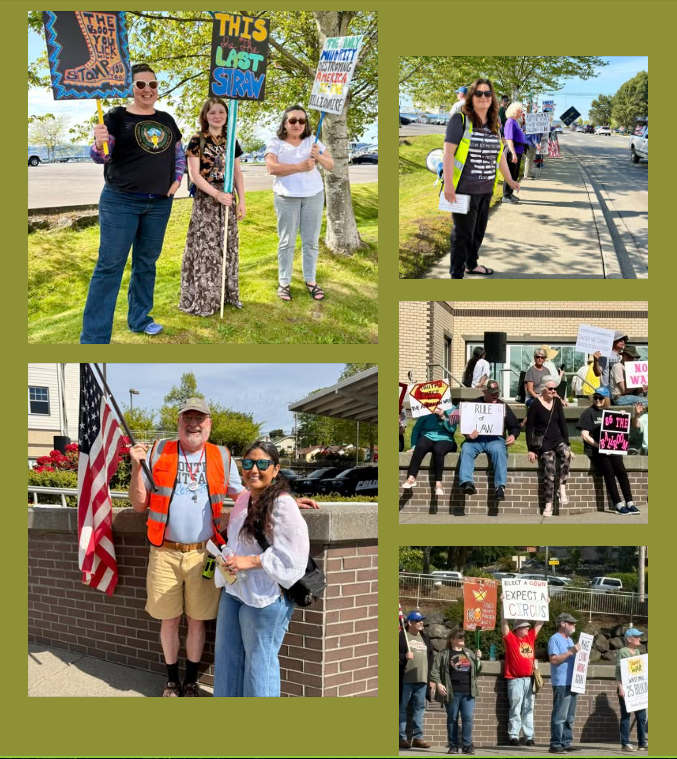Port Orchard city Hall May Day Strong protest 2026
